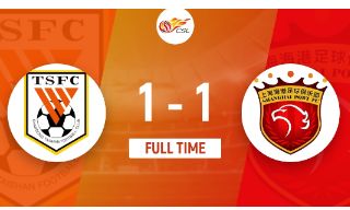 中超-山东泰山1-1战平海港 陈蒲李圣龙破门费莱尼被吹