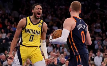 NBA-布伦森轰40+5哈利伯顿复出 尼克斯109-105险胜步行者豪取9连胜