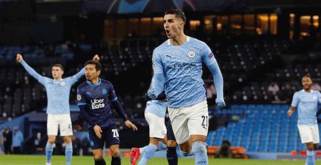 欧冠-托雷斯阿圭罗破门斯特林锁定胜局 曼城3-0马赛