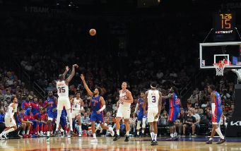 NBA季前赛-CC25+12+9 哈里斯22+5 杜兰特18分 活塞109-91太阳