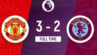 英超-曼联主场3-2战胜维拉 霍伊伦英超首球加纳乔双响