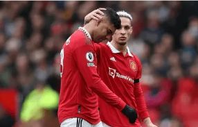 英超-曼联0-0南安普顿 卡塞米罗染红B费中柱