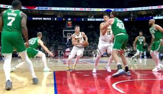 NBA季前赛：凯尔特人130-104战胜掘金，布朗21分