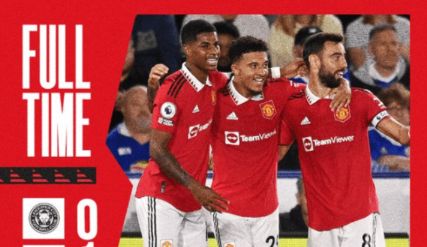 英超-桑乔单刀破门 曼联1-0击败莱斯特城获得3连胜