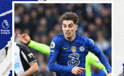 英超-哈弗茨第89分钟绝杀 切尔西1-0纽卡取五连胜