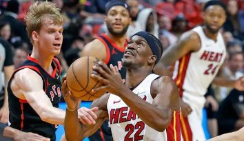 NBA-巴特勒15分阿德巴约17+6 特伦特18分 猛龙103-118不敌热火