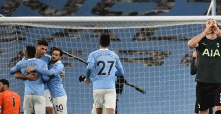 英超-曼城3-0热刺稳坐英超积分榜首 京多安双响埃德森助攻​