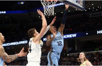 NBA-莫兰特准三双杰克逊26+9 奥利尼克28+14 爵士111-117惜败灰熊