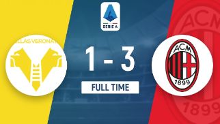 意甲-米兰3-1维罗纳各赛事5连胜 丘库埃泽替补世界波