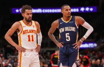 老鹰124-112送鹈鹕9连败 吹杨两双 默里战旧主仅7分 亨特22分