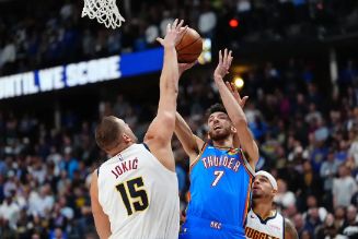 NBA-雷霆102-87轻取掘金 霍姆格伦25+14约基奇空砍三双 SGA28分