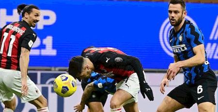 意杯-国米2-1逆转米兰晋级 伊布破门+染红 大将绝杀!