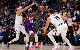 NBA季前赛-三巨头休战 约基奇23+14+9 太阳118-114逆转掘金