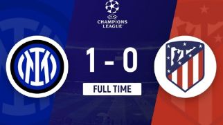 欧冠-国米1-0小胜马竞 阿瑙托维奇破门+失良机马竞0射正