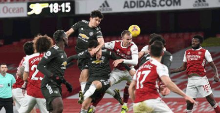 英超-拉什福德失良机拉卡泽特中框 阿森纳0-0曼联