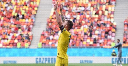 欧洲杯-C组-亚尔莫连科传射双方两失点 乌克兰2-1北马其顿