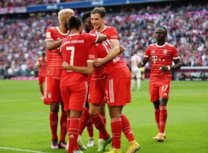 德甲-拜仁6-2大胜美因茨暂登榜首 马内1射2传领衔6将破门