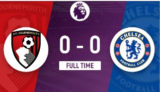 英超-切尔西0-0战平伯恩茅斯 杰克逊中柱科尔维尔破门被吹