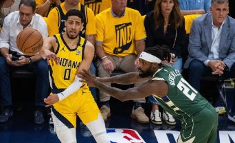 NBA季后赛-步行者4-2淘汰雄鹿！麦康纳9中7砍20+9 利拉德空砍28分