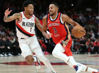 NBA-开拓者125-103大胜鹈鹕 艾顿17+12麦科勒姆27分 格兰特28分