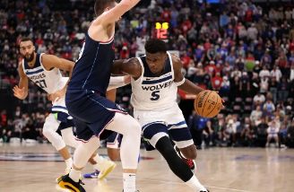 森林狼108-80大胜快船 爱德华兹16分 哈登10中1 兰德尔20分
