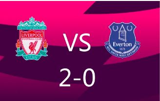 英超-利物浦2-0十人埃弗顿，萨拉赫梅开二度