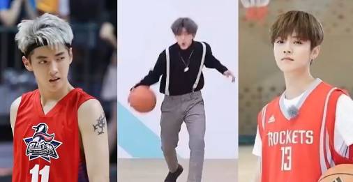 谁最强？吴亦凡、蔡徐坤、鹿晗篮球技巧大PK